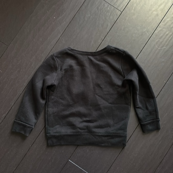 Wonder Nation Daddy’s Girl Glitter Gold Leopard Print Heart Black Sweatshirt 2T - Picture 3 of 4